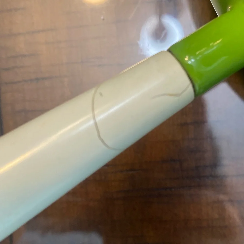 Green Floral fondue/ saucepan